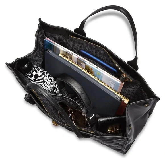 KURT GEIGER London Recycled Square Shopper Bag Black (Large) - Picture 5 of 10